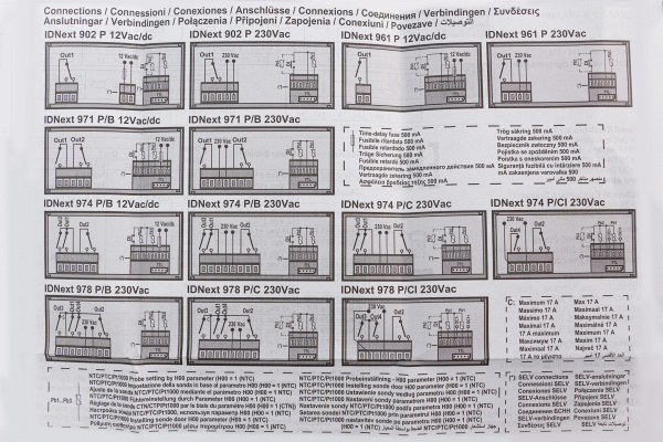 Контроллер Eliwell IDNext 974 PLUS (2 пластик. датчика)_00