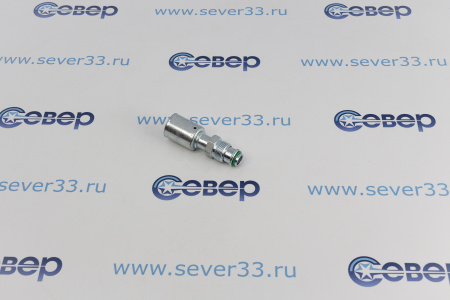 Фитинг для автоконд.алюм.13мм №10х180˚ O-ring c гайкой с наружной резьбой (5/8”; Резьба 7/8” 18 UNF) | Продажа, монтаж и обслуживание холодильного оборудования | Север33