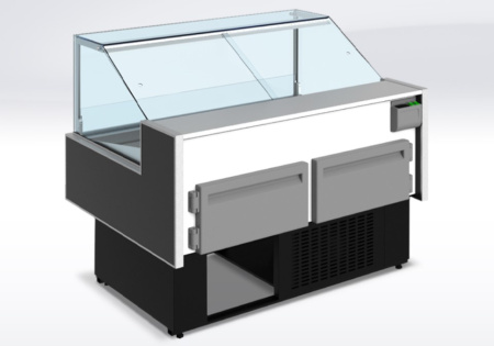 Холодильная витрина Cryspi Gamma Quadro Fish 1200 с боковинами (-6...+6 ºС) | Продажа, монтаж и обслуживание холодильного оборудования | Север33