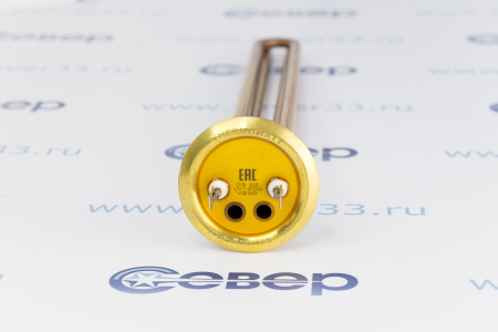 ТЭН RF 1500Вт, TW PREMIUM, медь, Ø64мм, M6, клеммы под разъем, L400мм, латунный фланец, 220В | Продажа, монтаж и обслуживание холодильного оборудования | Север33