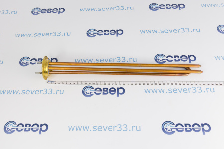 ТЭН RF 1500Вт, TW PREMIUM, медь, Ø64мм, M6, клеммы под разъем, L400мм, латунный фланец, 220В | Продажа, монтаж и обслуживание холодильного оборудования | Север33