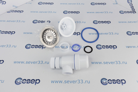 Сифин "ЭЛИТ" с нержавеющей чашкой 114 мм (1/40) "ВИРПЛАСТ" | Продажа, монтаж и обслуживание холодильного оборудования | Север33