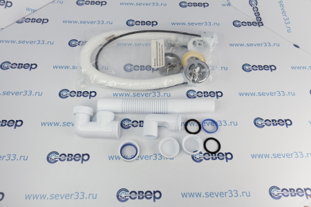 Сифон для ванн "Универсал" с автомат. сливом и переливом 600 мм (1/20) "ВИРПЛАСТ" | Продажа, монтаж и обслуживание холодильного оборудования | Север33