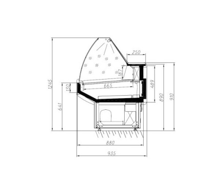 Холодильная витрина Ариада Альтаир ВС75R-1200 (0…+6 ºС) | Продажа, монтаж и обслуживание холодильного оборудования | Север33