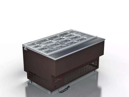 Холодильная витрина Glacier Берта с крышкой на пневмодоводчиках 1,0 (+2…+8 ºС) | Продажа, монтаж и обслуживание холодильного оборудования | Север33