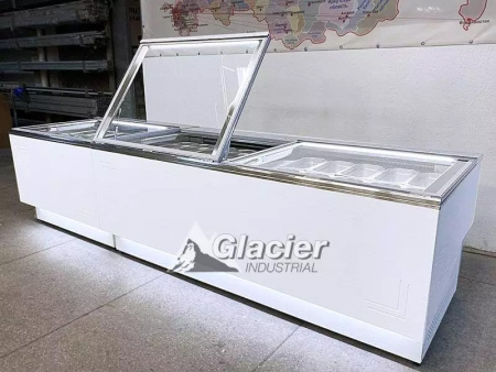 Холодильная витрина Glacier Берта с крышкой на пневмодоводчиках 1,0 (+2…+8 ºС) | Продажа, монтаж и обслуживание холодильного оборудования | Север33