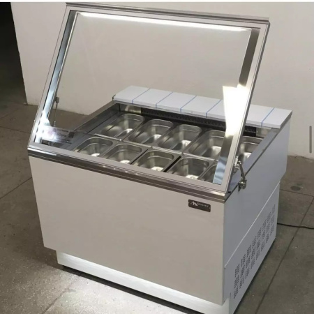 Холодильная витрина Glacier Берта с крышкой на пневмодоводчиках 1,5 (+2…+8 ºС) | Продажа, монтаж и обслуживание холодильного оборудования | Север33