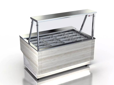 Холодильная витрина Glacier Берта с надстройкой 2,0 (+2…+8 ºС) | Продажа, монтаж и обслуживание холодильного оборудования | Север33