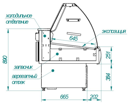 Холодильная витрина Cryspi Octava SN 1200 (-6...+6 ºС) | Продажа, монтаж и обслуживание холодильного оборудования | Север33
