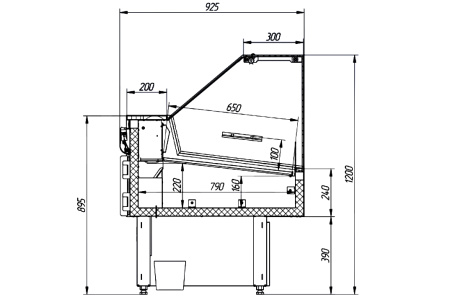 Холодильная витрина Cryspi Octava Q 1200 (0...+7 ºС) | Продажа, монтаж и обслуживание холодильного оборудования | Север33