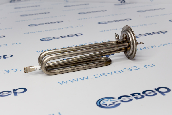 ТЭН RF 1500W, ИТА, нерж, Ø64, М6, клеммы под винт М4, L200_4