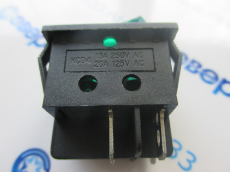 Переключатель KCD4-201N-C3-G/4P on-off Зеленая | Продажа, монтаж и обслуживание холодильного оборудования | Север33