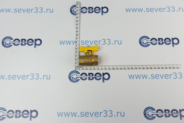 Кран шар. газ. 11Б27П (1.6МПа) Галлоп ДУ-15 гг (бабочка)_4