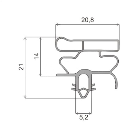 Уплотнитель для холод.проф. ОМ 1680х570 мм | Продажа, монтаж и обслуживание холодильного оборудования | Север33