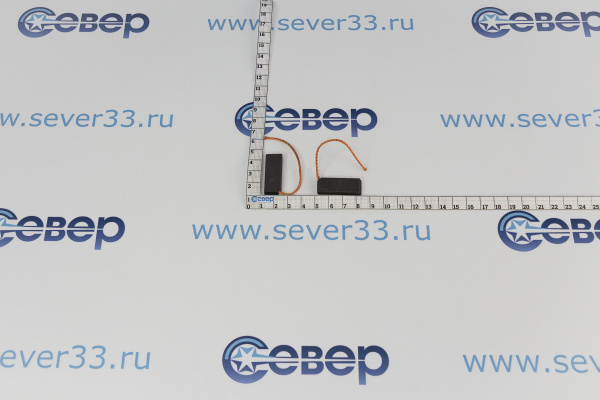 Щетки угольные для эл двиг (к-т) 5x12 5x35мм провод с боку SKL_3