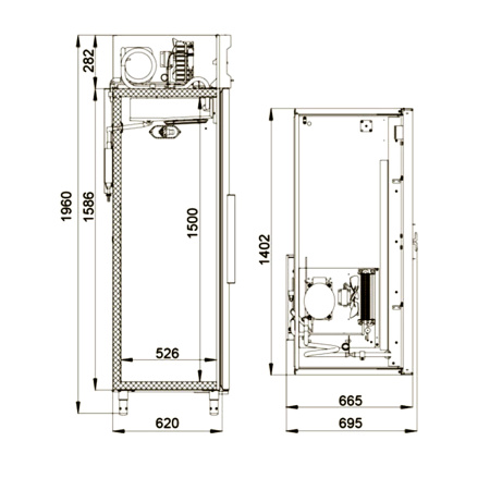 Шкаф холодильный Polair CM110-S (0...+6°C) | Продажа, монтаж и обслуживание холодильного оборудования | Север33