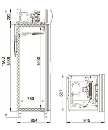 Шкаф морозильный Polair DP107-S (-8...0 °C) для икры и пресервов | Продажа, монтаж и обслуживание холодильного оборудования | Север33
