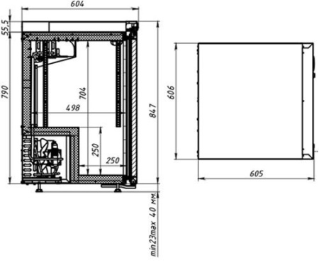 Шкаф холодильный Polair DM102-Bravo (+1...+10°C) с замком | Продажа, монтаж и обслуживание холодильного оборудования | Север33