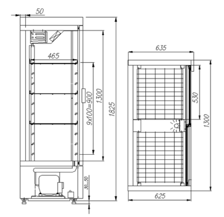 Шкаф холодильный Carboma ШХ‑0,8К (+1...+12 °C) INOX | Продажа, монтаж и обслуживание холодильного оборудования | Север33