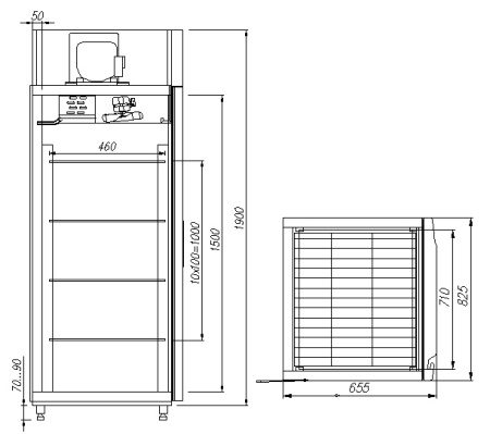 Шкаф холодильный Carboma F560 (до -18 °C) INOX | Продажа, монтаж и обслуживание холодильного оборудования | Север33