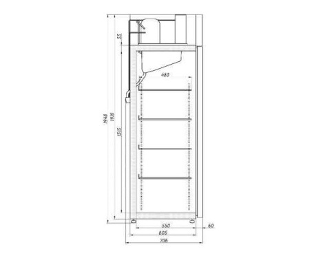 Шкаф холодильный Aria A700M (0...+6°C) | Продажа, монтаж и обслуживание холодильного оборудования | Север33