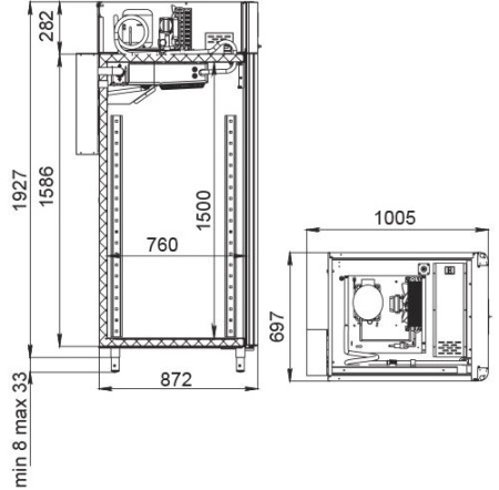 Шкаф для вызревания сыровяленых деликатесов Polair CS107 Salami | Продажа, монтаж и обслуживание холодильного оборудования | Север33