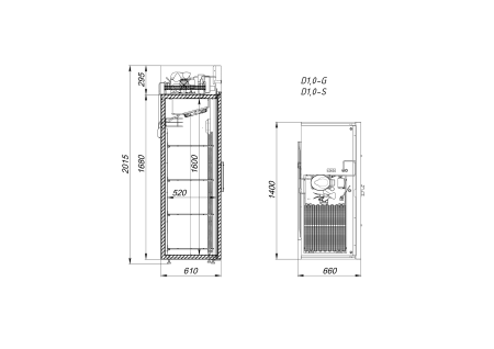 Шкаф холодильный Arkto V1.0-SD краш. (-5...+5°C) | Продажа, монтаж и обслуживание холодильного оборудования | Север33