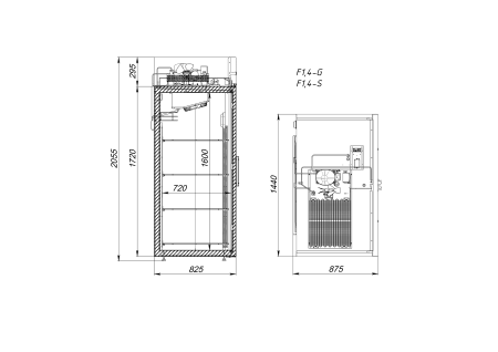 Шкаф холодильный Arkto F1.4-G нерж. (до -18°C) | Продажа, монтаж и обслуживание холодильного оборудования | Север33