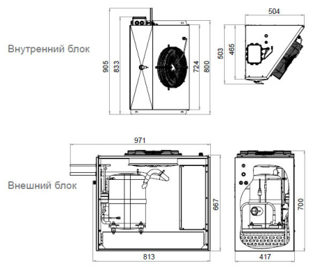 Сплит-система Polair Standard SM342S (-5...+10°C) | Продажа, монтаж и обслуживание холодильного оборудования | Север33