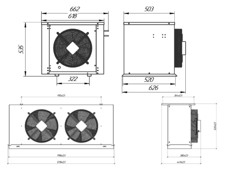 Сплит-система Intercold Standard МСМ 342 FT (-5...0°C) | Продажа, монтаж и обслуживание холодильного оборудования | Север33