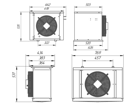 Сплит-система Intercold Standard LCM-316 FT (-25...-15°C) | Продажа, монтаж и обслуживание холодильного оборудования | Север33