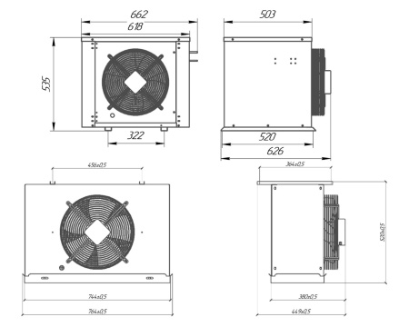 Сплит-система Intercold Standard LCM-324 FT (-25...-15°C) | Продажа, монтаж и обслуживание холодильного оборудования | Север33
