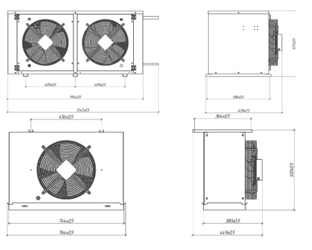Сплит-система Intercold Standard LCM-434 FT (-25...-15°C) | Продажа, монтаж и обслуживание холодильного оборудования | Север33