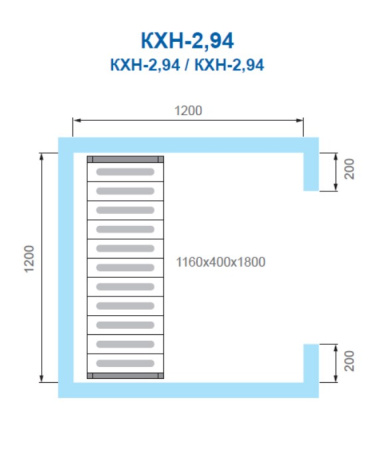 Камера холодильная POLAIR Standard КХН-2,94 (1360x1360x2200) | Продажа, монтаж и обслуживание холодильного оборудования | Север33