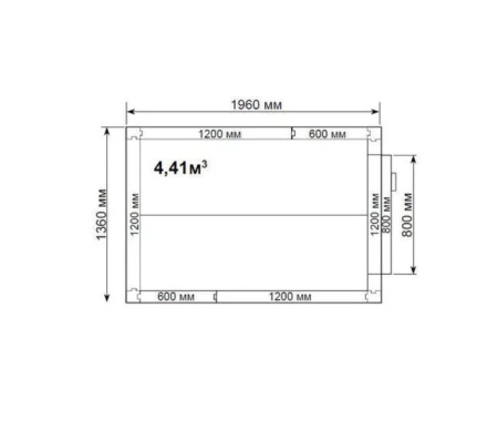 Камера холодильная POLAIR Standard КХН-4,41 (1360x1960x2200) | Продажа, монтаж и обслуживание холодильного оборудования | Север33