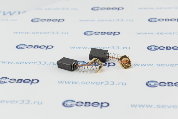 Электроугольная щетка (2шт), Мakita (СВ 105), перфоратор, 6x10x14,5мм, с отстрелом (615)_2