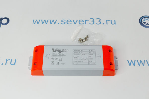 Драйвер LED 30w IP 20 12v_4