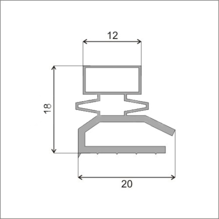 Уплотнитель проф.Р1 42х43,5 см | Продажа, монтаж и обслуживание холодильного оборудования | Север33