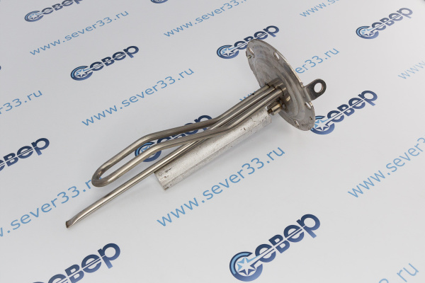 ТЭН для водонагревателя 1000 Вт. M6 Фланец D-125mm 5 отверст.для водонгр. Ariston VELIS (65151226)_3