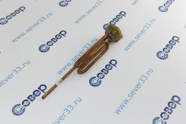 ТЭН для водонагревателя 1200W изогнутый под гайку анод М6_2