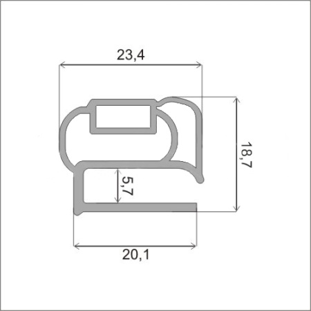 Уплотнитель 65х32 см (профиль Р2) | Продажа, монтаж и обслуживание холодильного оборудования | Север33