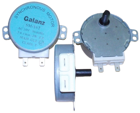 СВЧ Мотор тарелки 30V 3W 5/6 RPM SM-16T Galanz шток 14 мм | Продажа, монтаж и обслуживание холодильного оборудования | Север33