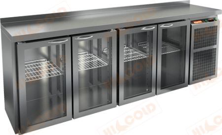 Холодильный стол HICOLD BNG 1111 BR2 HT, бок, 4 двери (+2...+10°С) | Продажа, монтаж и обслуживание холодильного оборудования | Север33