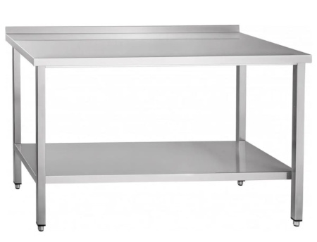 Стол пристенный с бортом с полкой-нерж. ABAT СПРП-7-1 (800х700х860мм) | Продажа, монтаж и обслуживание холодильного оборудования | Север33