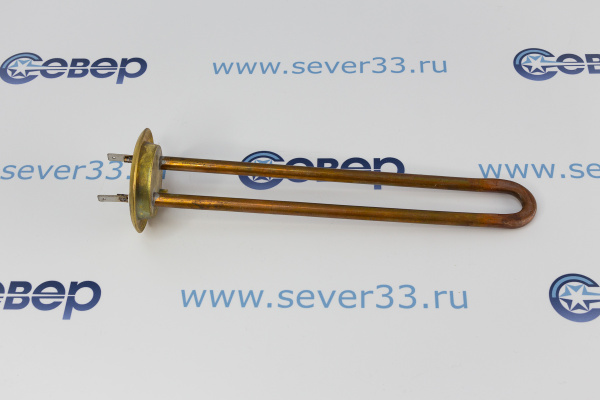 ТЭН RF 700W, TW PREMIUM, медь, Ø64мм, М4, клеммы под разъем, L250мм, латунный фланец, 220V_2