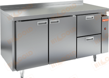 Холодильный стол HICOLD SN 112/TN P, без агрегата, 2 двери, 2 ящика (-2...+10°С) | Продажа, монтаж и обслуживание холодильного оборудования | Север33
