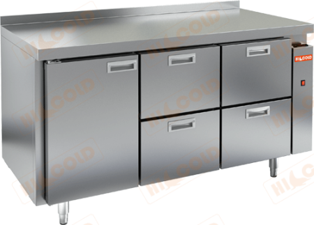 Холодильный стол HICOLD SN 122/TN P, без агрегата, 1 дверь, 4 ящика (-2...+10°С) | Продажа, монтаж и обслуживание холодильного оборудования | Север33