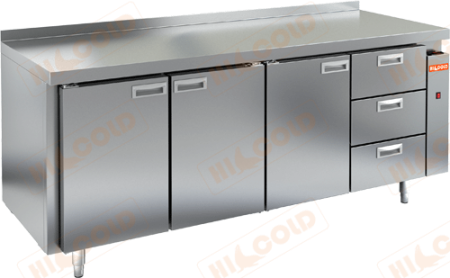 Холодильный стол HICOLD SN 1113/TN P, без агрегата, 3 двери, 3 ящика (-2...+10°С) | Продажа, монтаж и обслуживание холодильного оборудования | Север33