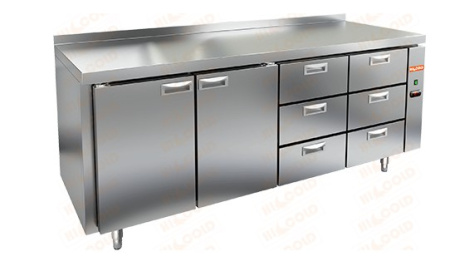Холодильный стол HICOLD SN 1133/TN P, без агрегата, 2 двери, 6 ящиков (-2...+10°С) | Продажа, монтаж и обслуживание холодильного оборудования | Север33