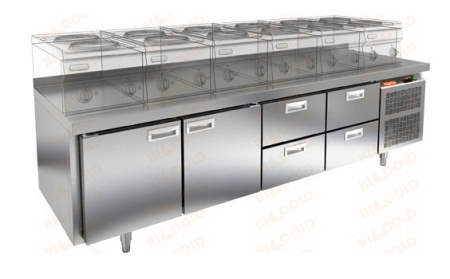 Стол охлаждаемый под тепловое оборудование HICOLD SN 1122/TN LT (-2...+10°С) | Продажа, монтаж и обслуживание холодильного оборудования | Север33
